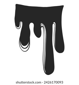 Black water splash. Abstract wet splatter drop for tattoo design, river wave ripple stain splash simple marine environment doodle. Vector isolated. Different dirt or ink shapes