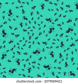 Black Water tap icon isolated seamless pattern on green background.  Vector