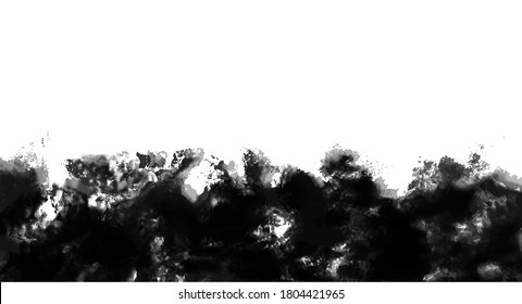 Fondo de color de agua negro para los fondos de texturas y diseño de banners web
