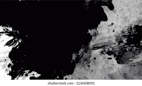 Black watercolor background for textures backgrounds and web banners design
