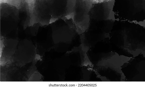 Black watercolor background for textures backgrounds and web banners design
