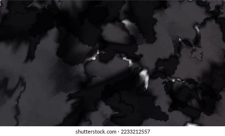Fondo de color de agua negro para los fondos de texturas y diseño de banners web
