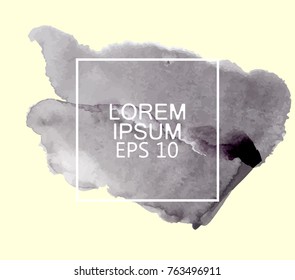 black watercolor logo background