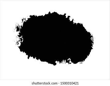 black watercolor paint stroke background vector illustration texture design