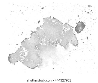 Black watercolor stain