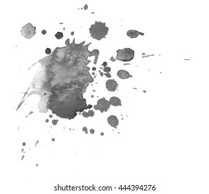 Black watercolor stain