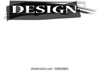 Black watercolor template