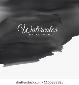 black watercolor texture with text space