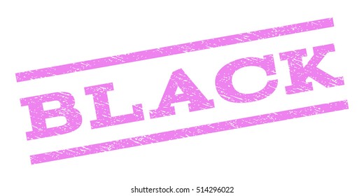 Black watermark stamp. Text caption between parallel lines with grunge design style. Rubber seal stamp with unclean texture. Vector violet color ink imprint on a white background.