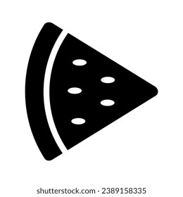 Black Watermelon a symbol of Palestine. Vector image