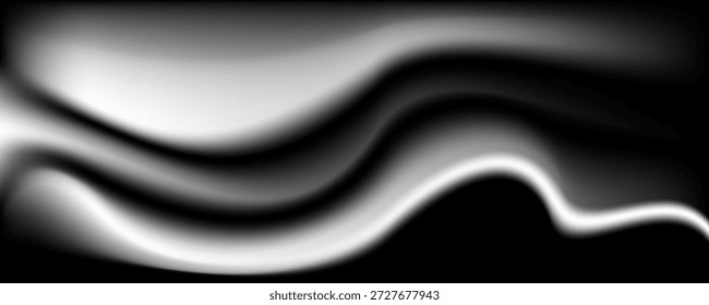 Cortina de onda negra y espacio de copia. fondo negro abstracto.