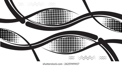 curva de onda preta, forma de canto de onda preta para elemento, faixa de opções gráfico dourado, preto listrado