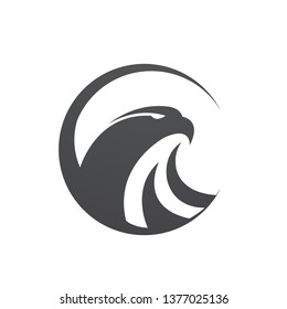 Black Wave Eagle Circle Concept