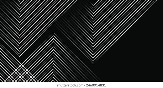 black wave lines on white background. Abstract wave element for design. Digital frequency track equalizer. Stylized line art background. Vector illustration. Wave with lines created using blend vector