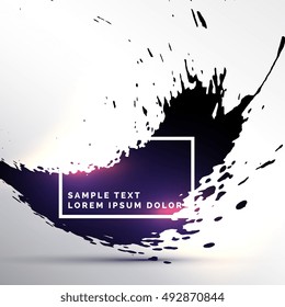 black wave style grungy ink background