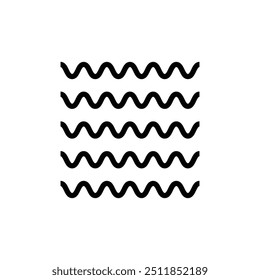 black waves icon in trendy style. Water wave icon vector illustration design logo template.