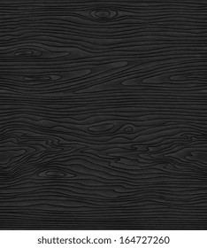 Black Waves Lines Wood Pattern 