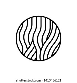 Black Waves logo template. Simple Water Wave symbol and icon Logo Template isolated on white background. Abstract ornamental emblem for business, travel, tourism and ecology concepts, health.