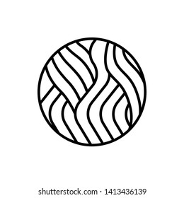 Black Waves logo template. Simple Water Wave symbol and icon Logo Template isolated on white background. Abstract ornamental emblem for business, travel, tourism and ecology concepts, health.