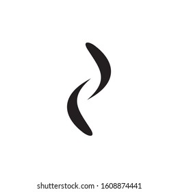 Black Waves Swoosh Logo Template Illustration Design. Vector EPS 10.