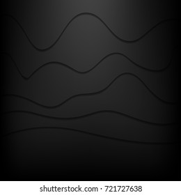 Black Wavy Background