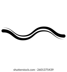 Black wavy lines, creating abstract representation fluid motion and energy