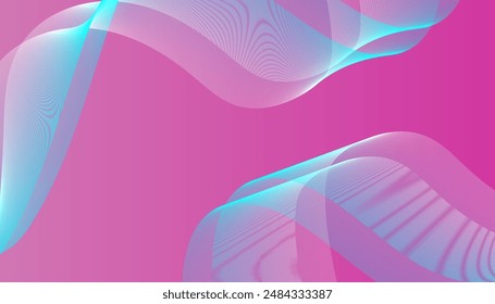 Black Wavy Lines Isolated on Abstract Background Design.