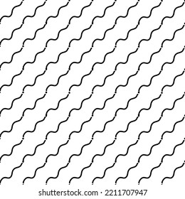 Resumen de lindas líneas de onda. Patrón vectorial de ondas sin costura en fondo blanco. Ilustración simple para imprimir, envolver papel, postales.