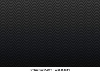patrón ondulado negro sobre negro. Diseño mínimo. Plantilla de diseño de portada, diseño de volante de negocios, fondo de pantalla