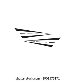 Black way logo vector template