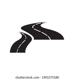 Black way logo vector template