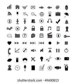 Black Web and Business Icons