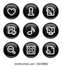 Black web buttons 10