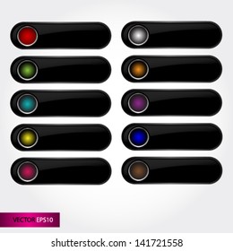 Black Web Buttons