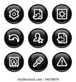Black web buttons 7