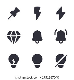 Conjunto de diseño de iconos de diseño web negro