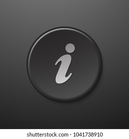 Schwarze Web-Icon-Informationen