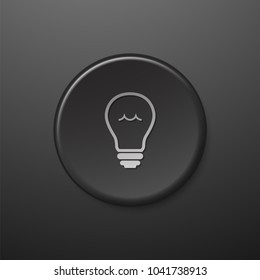 black web icon light bulb