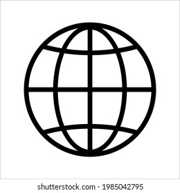 black web icon on white background