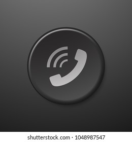 Telefongespräch mit schwarzem Websymbol