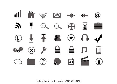 Black Web Icons