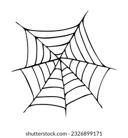 Black web on white background Vector illustration