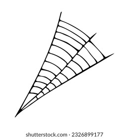 Black web on white background Vector illustration