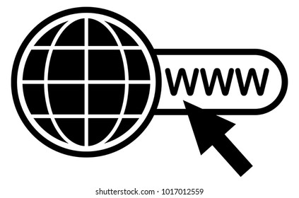 Black web vector icon on white background