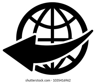 Black web vector icon on white background