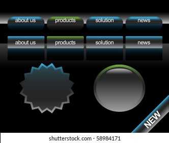 black webdesign set