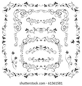 Black wedding borders