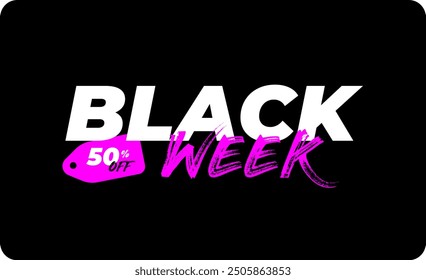 black week friday sale marketing advertising pink