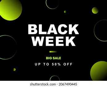 BLACK WEEK GREEN Circle Shpping Off Web Sale