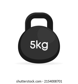 Black weight 5,10,15 kg icon. Vector illustration design